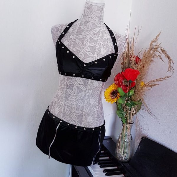 Dessous Set mit Nieten | One Size