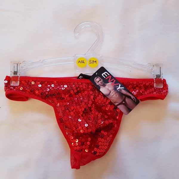 Männer Pailetten String | Envy | Größe S/M