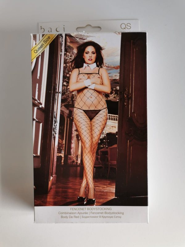 Fencenet-Bodystocking, schwarz, Größe QueenSize, ZS12