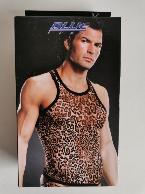 Männer Racerback Tank, leopard, Größe S/M, ZX39