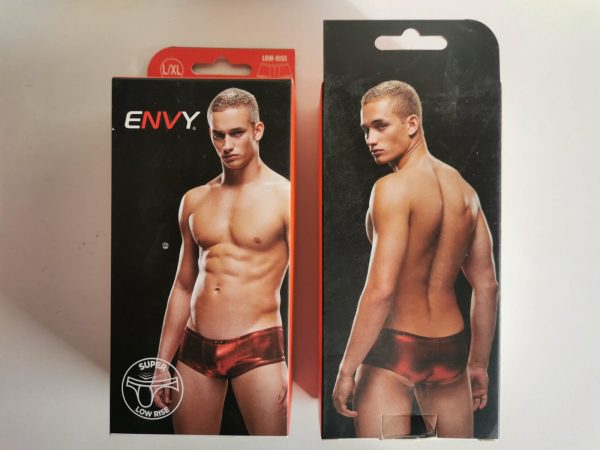 Männer Low-Rise Trunk, rot, M/L, ZZ52