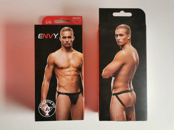 Männer Bare Back Athletic Jock, schwarz, M/L, ZZ61