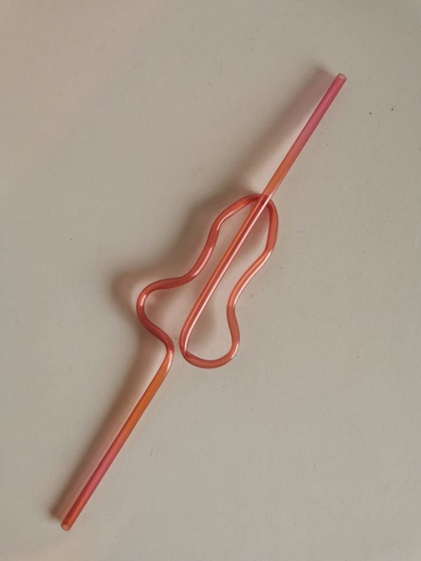 Party-Strohhalm, rose