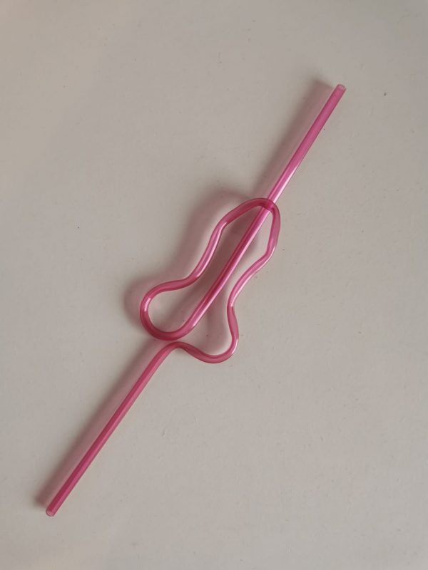Party-Strohhalm, rosa